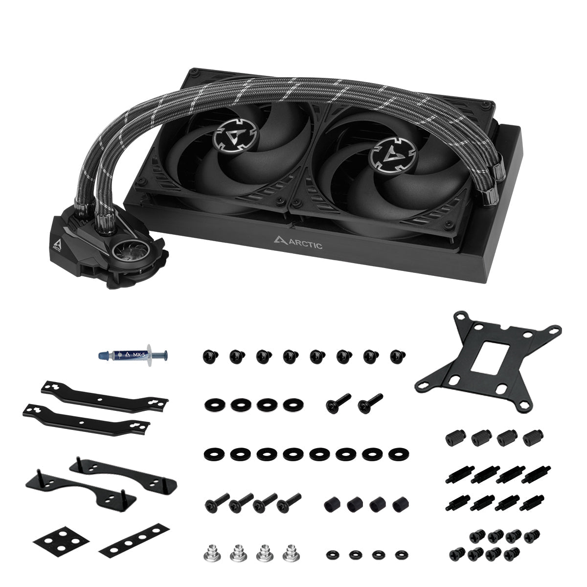 ARCTIC Liquid Freezer II 280 - BLACK - AIO CPU Liquid Cooler - Computer System Cooling Parts - Gamertech.shop