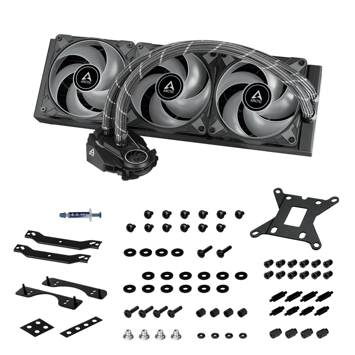 ARCTIC Liquid Freezer II 360 aRGB - BLACK - AIO CPU Liquid Cooler - Computer System Cooling Parts - Gamertech.shop