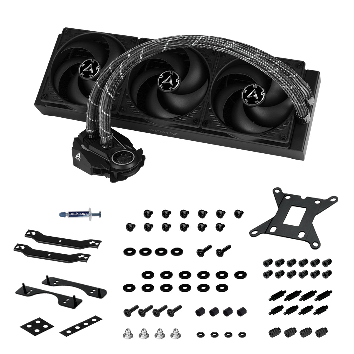 ARCTIC Liquid Freezer II 360 - BLACK - AIO CPU Liquid Cooler - Computer System Cooling Parts - Gamertech.shop