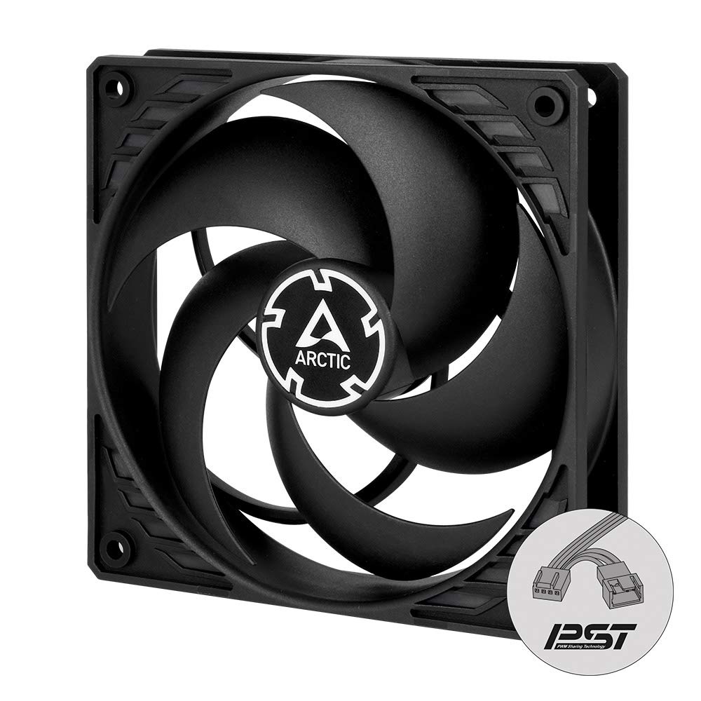 ARCTIC P12 PWM PST CO - BLACK - 120mm Case Fan - Computer System Cooling Parts - Gamertech.shop
