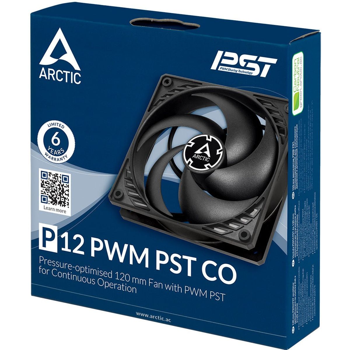 ARCTIC P12 PWM PST CO - BLACK - 120mm Case Fan - Computer System Cooling Parts - Gamertech.shop
