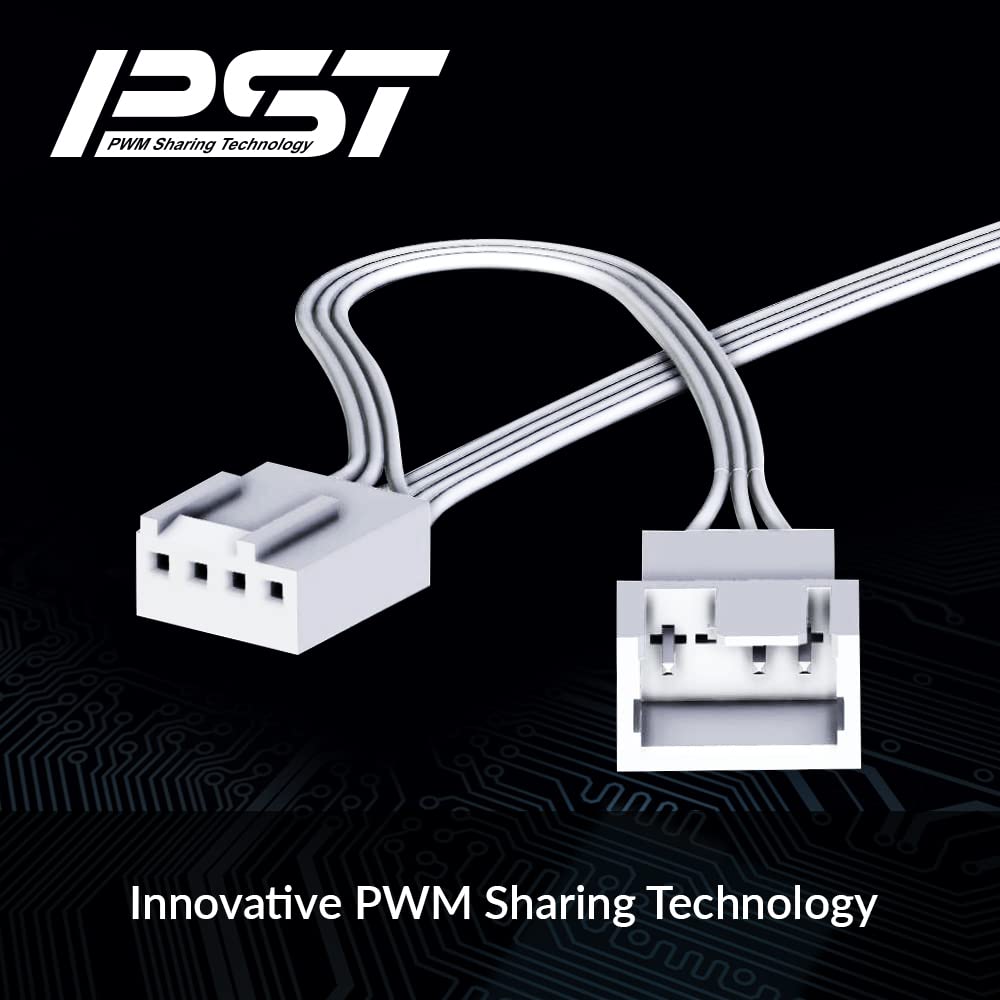 Arctic P12 PWM PST - WHITE / TRANSPARENT - 120mm Case Fan - Computer System Cooling Parts - Gamertech.shop