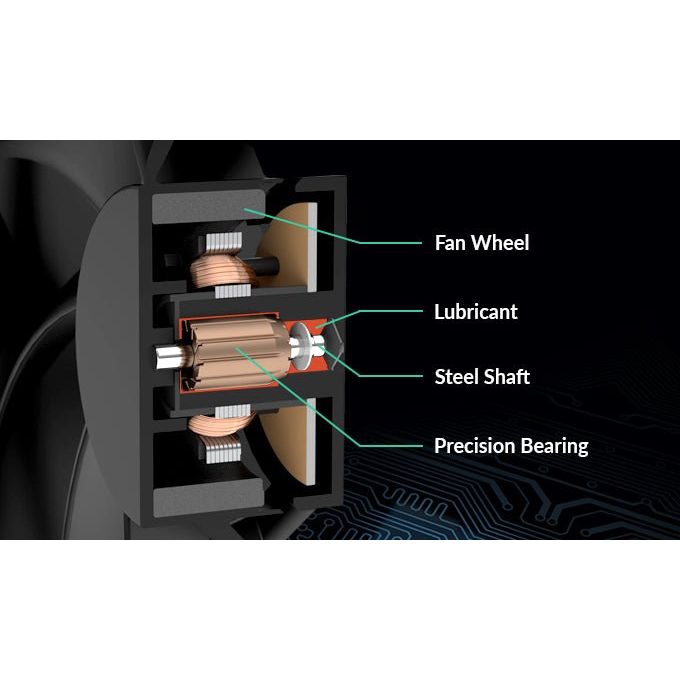 Arctic P12 SILENT - BLACK - Extra Quiet 120mm Case Fan - Computer System Cooling Parts - Gamertech.shop