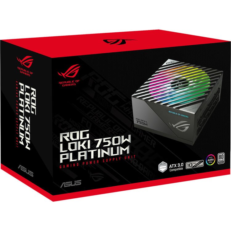 Asus ROG Loki 850 Watt Platinum Black SFX-L Power Supply - Computer Power Supplies - Gamertech.shop