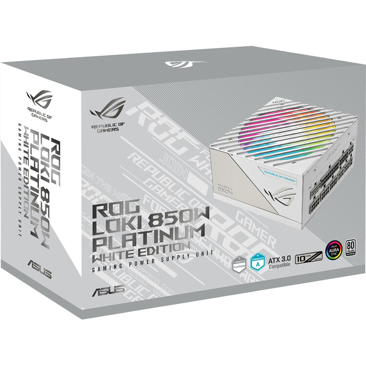 Asus ROG Loki 850 Watt Platinum White SFX-L Power Supply - Computer Power Supplies - Gamertech.shop