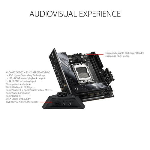 Asus ROG Strix X670E-i Gaming WiFi AMD AM5 Mini-iTX Motherboard - Motherboards - Gamertech.shop