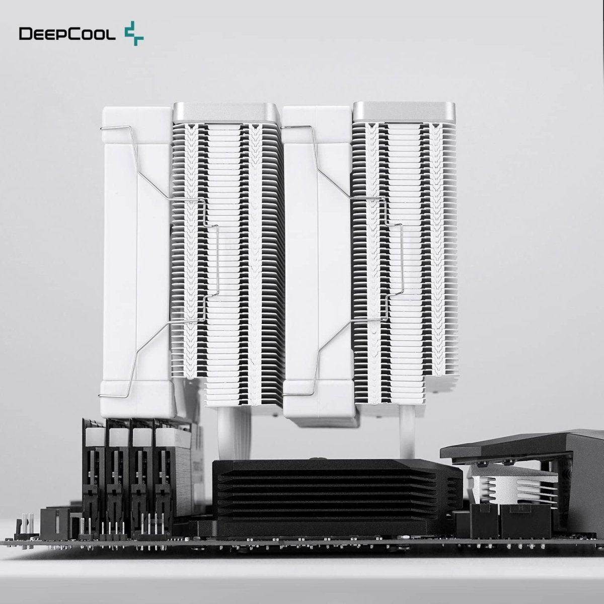 DeepCool AK620 WHITE - Dual-Tower CPU Air Cooler - 120mm - Computer System Cooling Parts - Gamertech.shop
