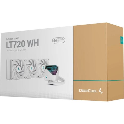 Deepcool LT720 360mm AIO Liquid CPU Cooler aRGB - White - Computer System Cooling Parts - Gamertech.shop