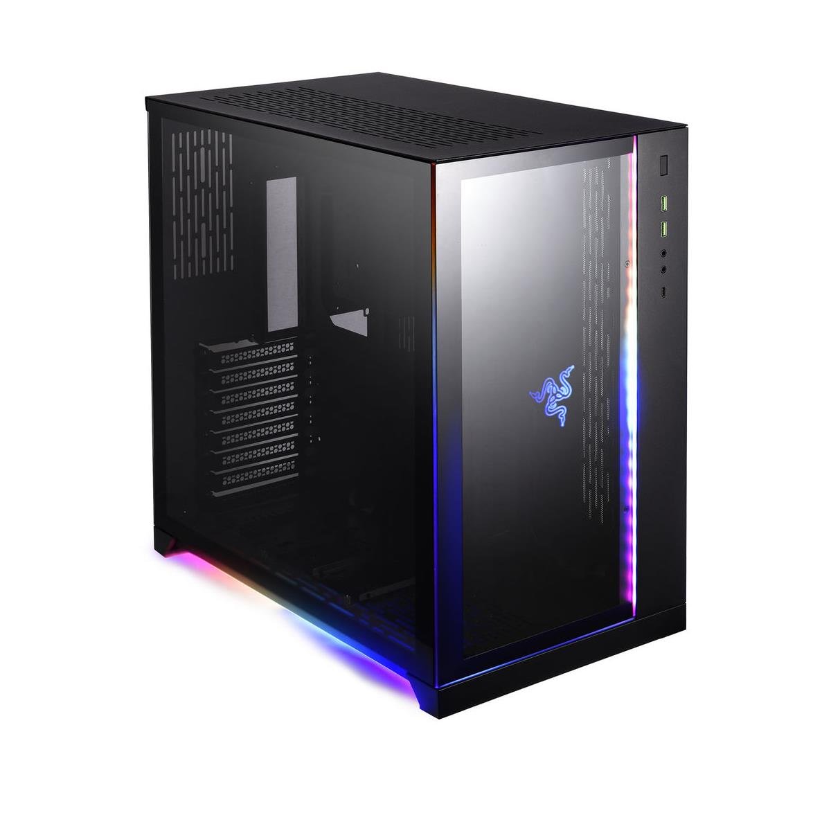 Lian Li o11 Dynamic Case - Razer Edition - BLACK - o11D - Desktop Computer & Server Cases - Gamertech.shop
