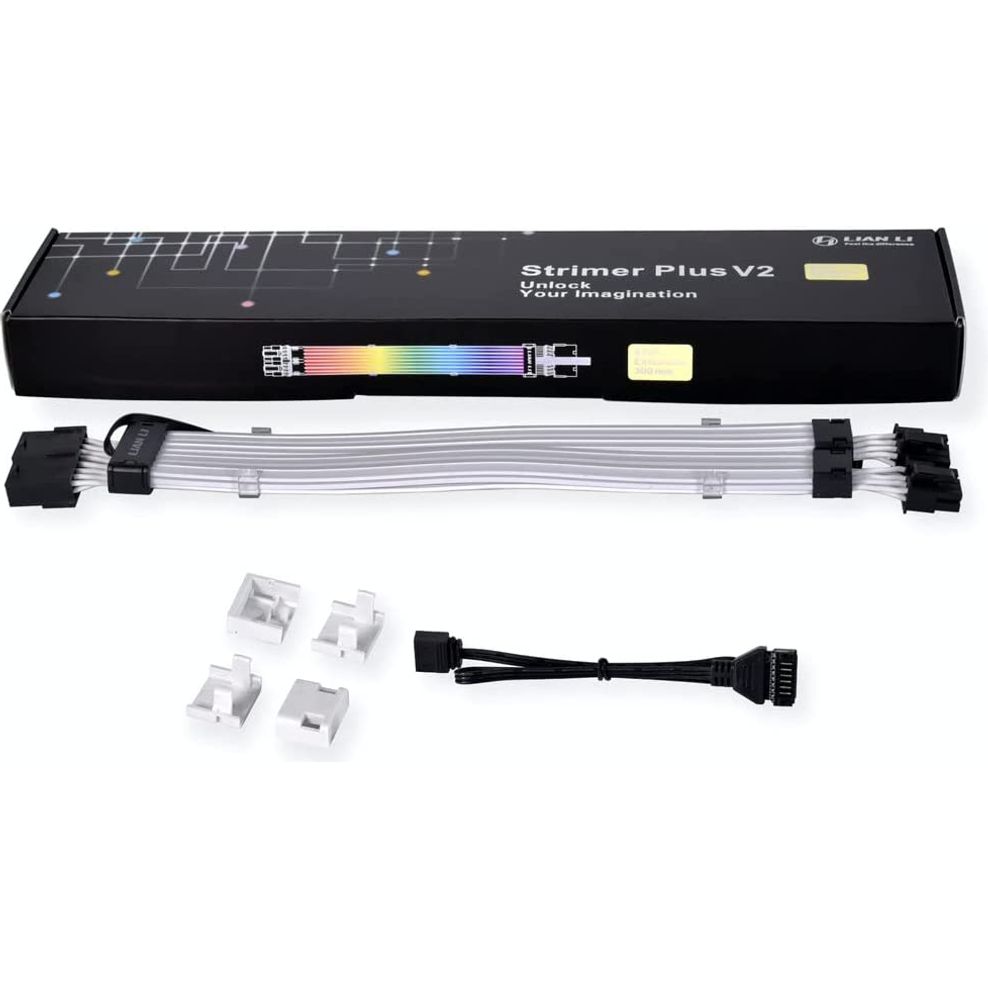 Lian Li Strimer Plus V2 Dual 8 Pin GPU PCIe Cable PW8-PV2 - Computer Accessories - Gamertech.shop