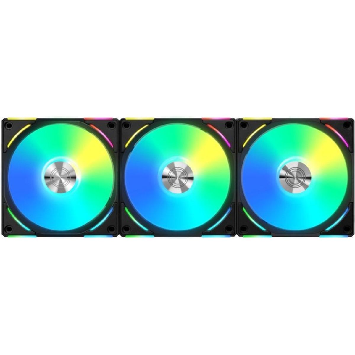 Lian Li UNI Fan AL120 v2 - BLACK - MULTIpack Bundles - Computer System Cooling Parts - Gamertech.shop