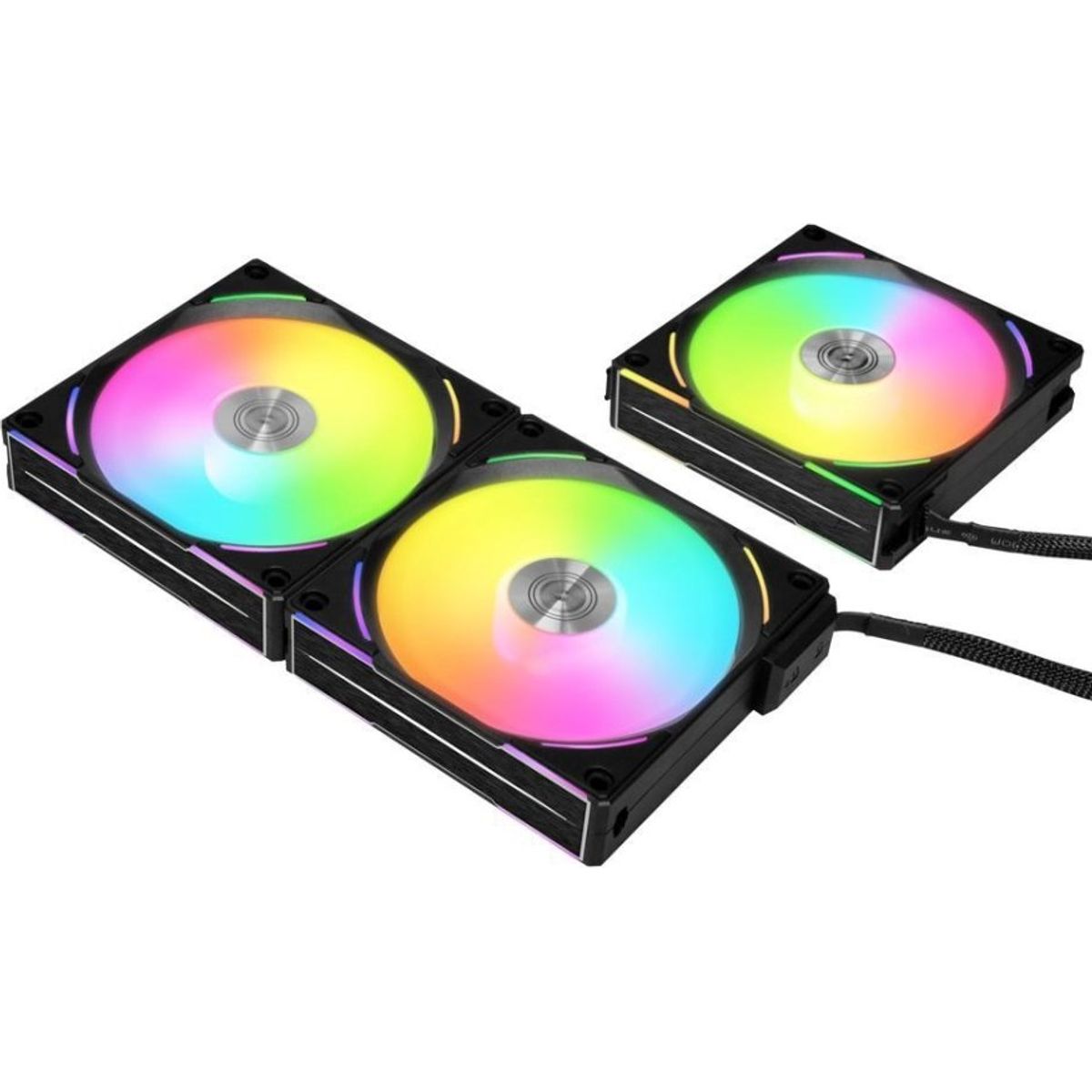 Lian Li UNI Fan AL120 v2 - BLACK - MULTIpack Bundles - Computer System Cooling Parts - Gamertech.shop
