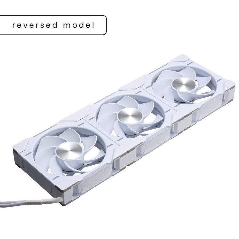 Phanteks D30 REVERSE Fan - WHITE - 3-pack - D30-120 D-RGB - Computer System Cooling Parts - Gamertech.shop