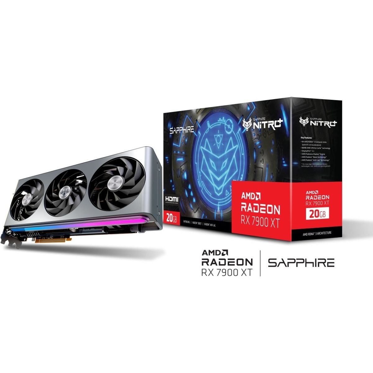 Sapphire NITRO+ RX 7900 XT 20GB GDDR6 PCI Express 4.0 x16 ATX Video Card - Video Cards & Adapters - Gamertech.shop
