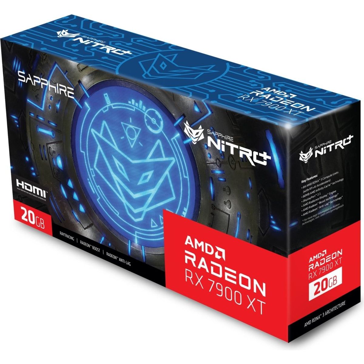 Sapphire NITRO+ RX 7900 XT 20GB GDDR6 PCI Express 4.0 x16 ATX Video Card - Video Cards & Adapters - Gamertech.shop