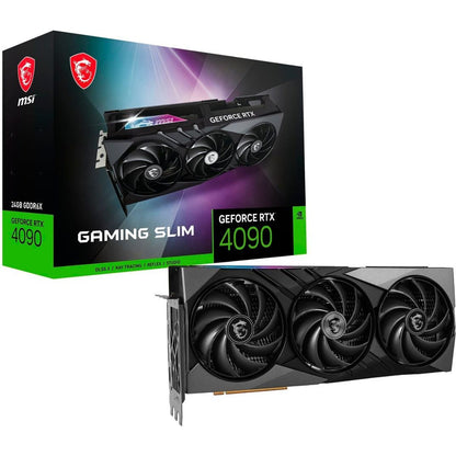 MSI Nvidia GeForce RTX 4090 Gaming Slim 24GB Video Card Black