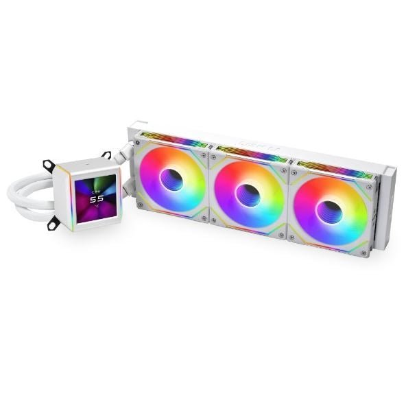 Lian Li Galahad II LCD 360 - WHITE SL Infinity Edition - aRGB AIO Liquid Cooler Gamertech.shop