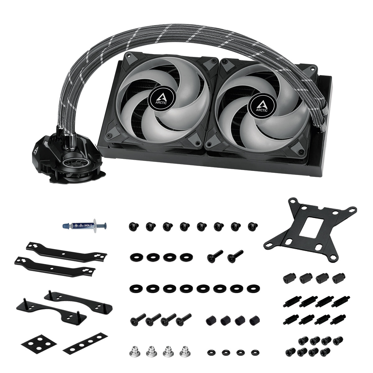 ARCTIC Liquid Freezer II 280 aRGB - BLACK - AIO CPU Liquid Cooler - Computer System Cooling Parts - Gamertech.shop