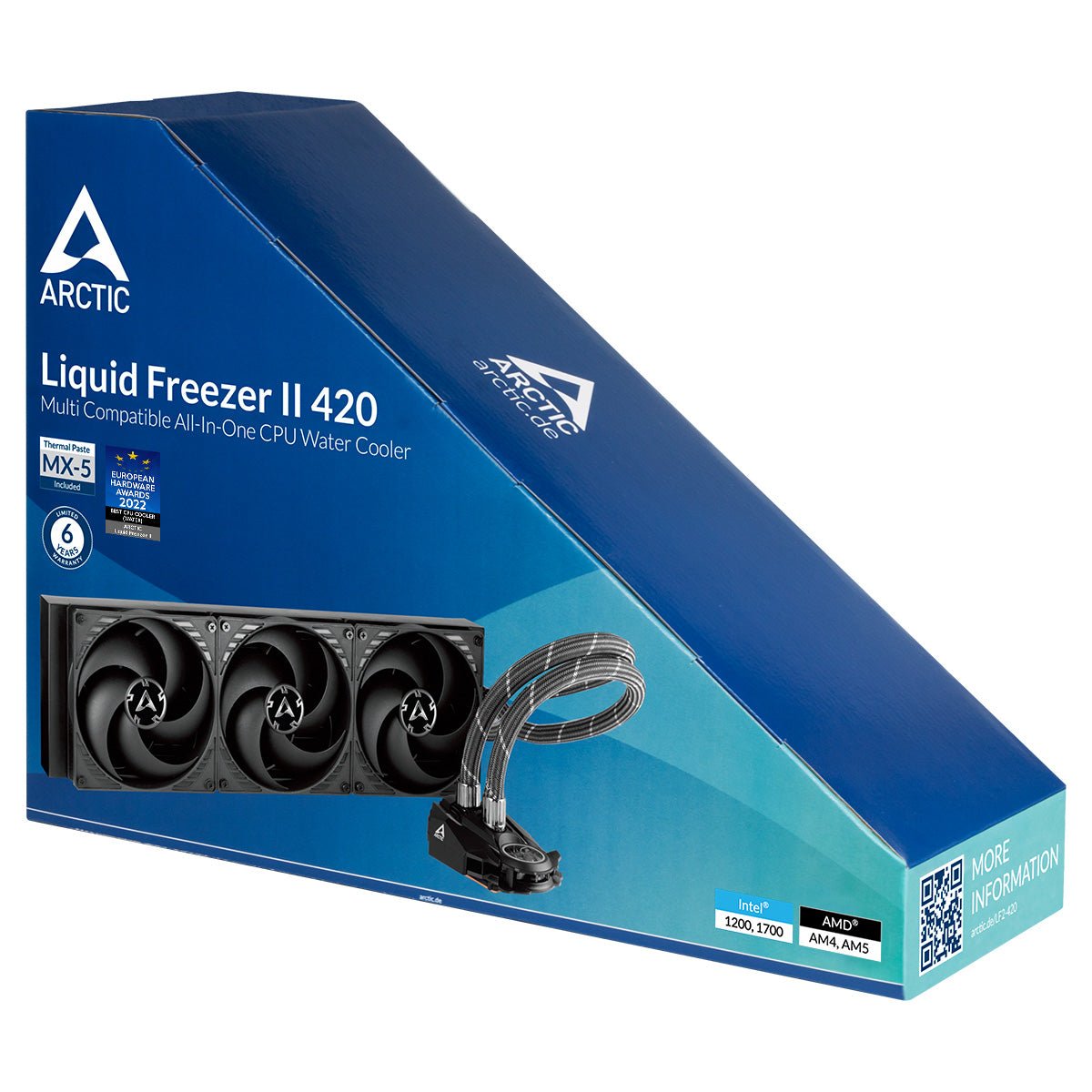 ARCTIC Liquid Freezer II 420 - BLACK - AIO CPU Liquid Cooler - Computer System Cooling Parts - Gamertech.shop