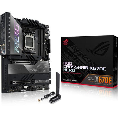 Asus ROG Crosshair X670E Hero AM5 DDR5 ATX Motherboard - Motherboards - Gamertech.shop