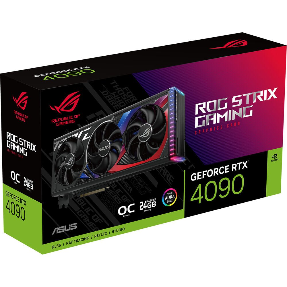 Asus ROG Strix GeForce RTX 4090 24GB GDDR6X OC GPU - Video Cards & Adapters - Gamertech.shop