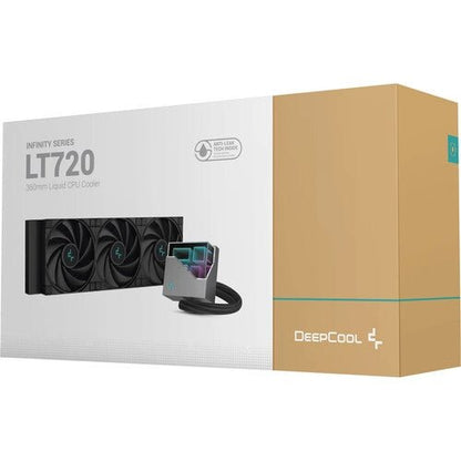 Deepcool LT720 360mm AIO Liquid CPU Cooler aRGB - Black - Computer System Cooling Parts - Gamertech.shop