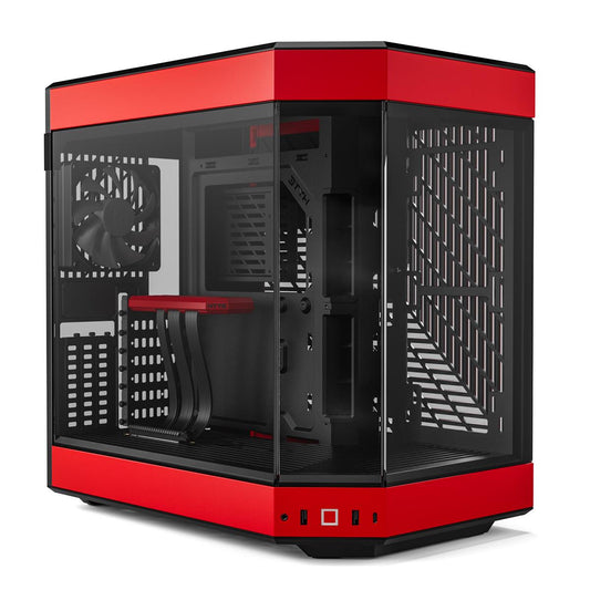 HYTE Y60 - RED - Mid-Tower Case - Desktop Computer & Server Cases - Gamertech.shop