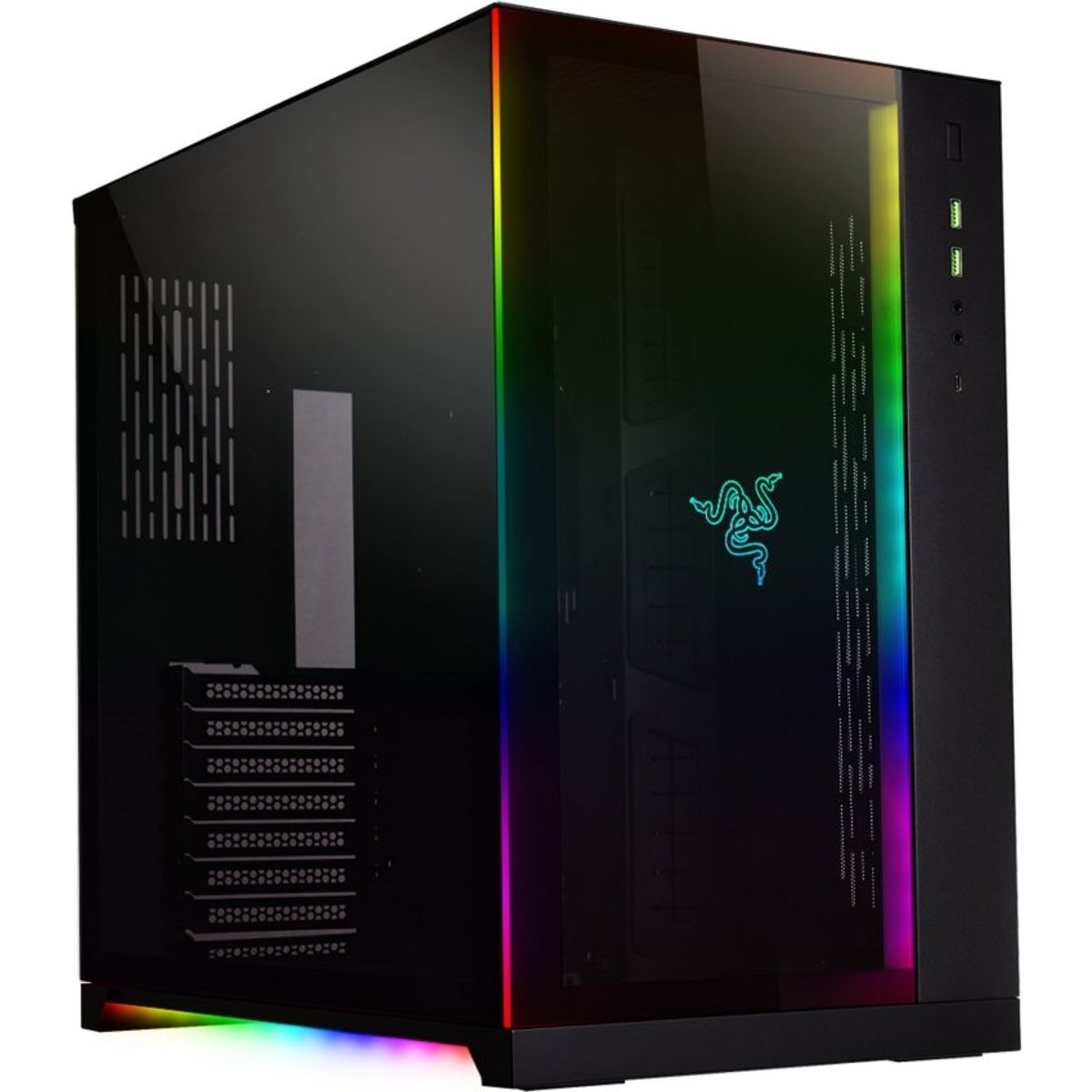 Lian Li o11 Dynamic Case - Razer Edition - BLACK - o11D - Desktop Computer & Server Cases - Gamertech.shop
