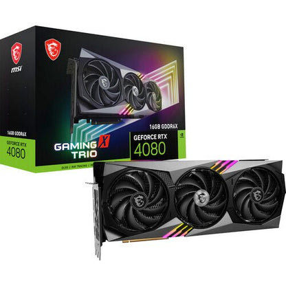 MSI GeForce RTX 4080 16GB Gaming X Trio (Nvidia MSI 4080 Gaming X Trio) - Video Cards & Adapters - Gamertech.shop