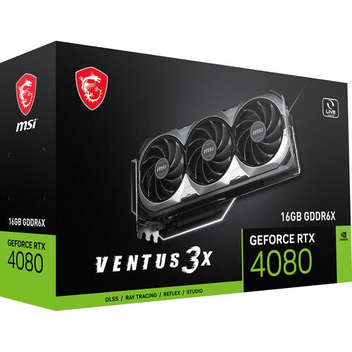 MSI GeForce RTX 4080 16GB VENTUS 3X GPU (Nvidia MSI 4080 Ventus 3x) - Video Cards & Adapters - Gamertech.shop