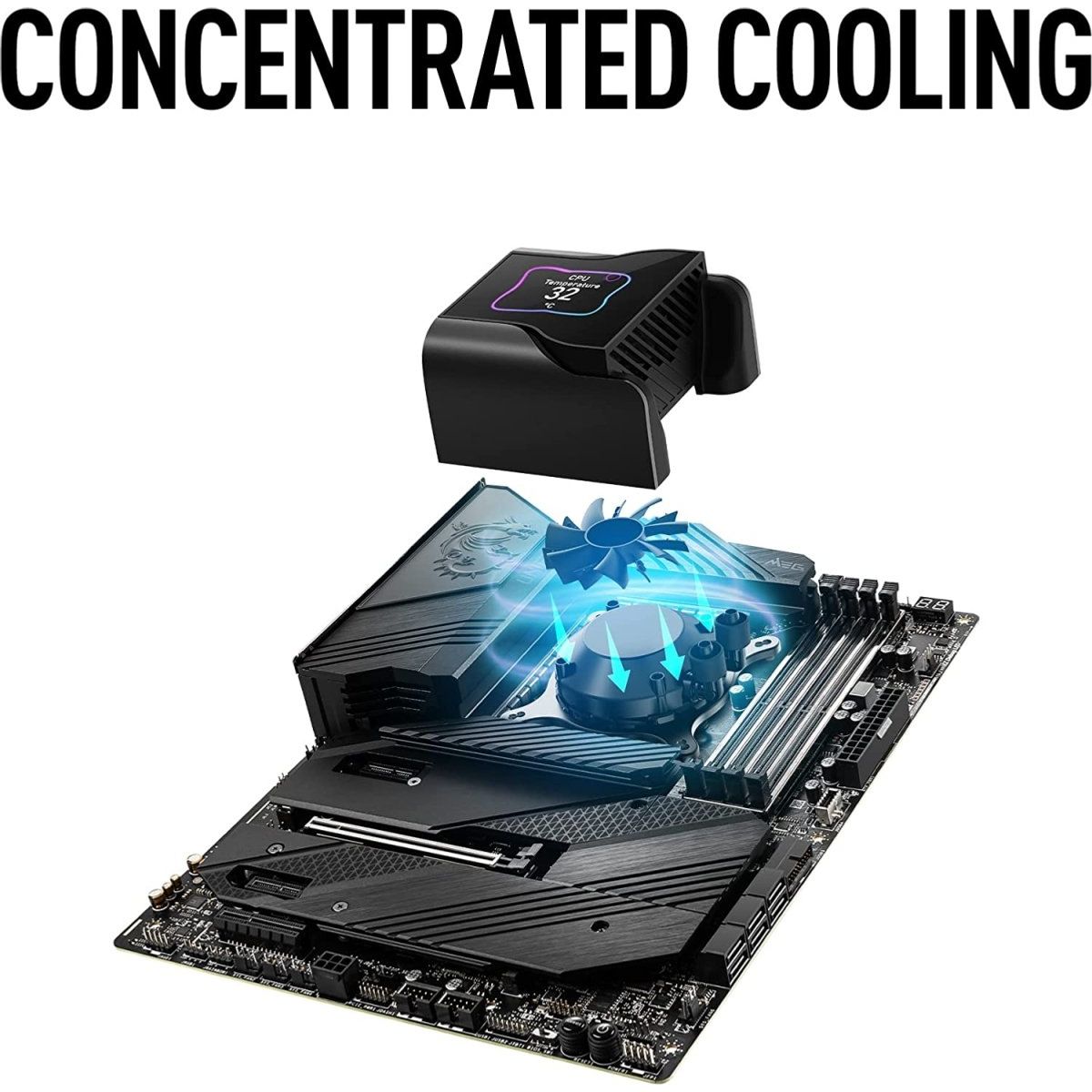 MSI MEG CoreLiquid S360 - BLACK - AIO CPU Liquid Cooler - Computer System Cooling Parts - Gamertech.shop