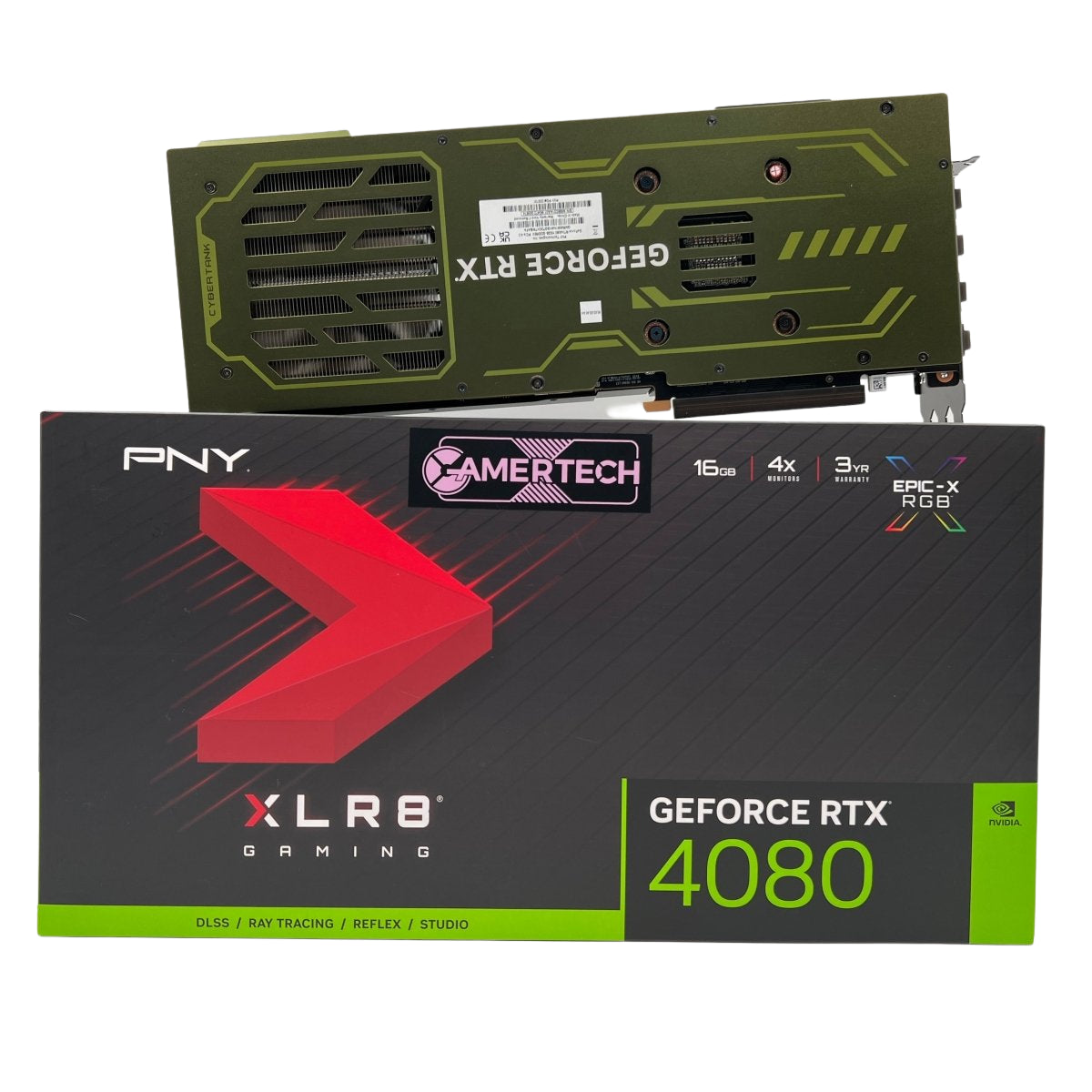 PNY GeForce RTX 4080 CYBERTANK Uprising XLR8 RGB Triple Fan GPU (Nvidia PNY 4080 Uprising) - GPU - Gamertech.shop