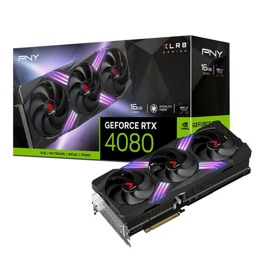 PNY GeForce RTX 4080 XLR8 Gaming RGB Graphics Card (Nvidia PNY 4080 GPU) - Video Cards & Adapters - Gamertech.shop